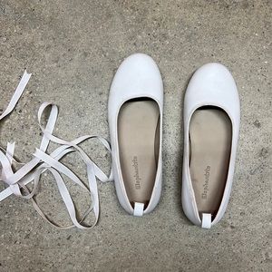 Elephantito leather white ballet flats size 13